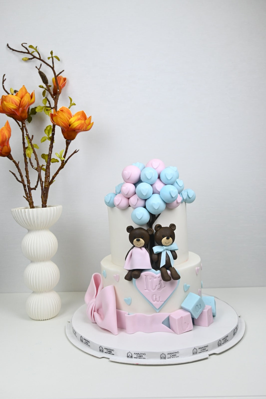 He or She? Cut to See!" – Gender Reveal Cake