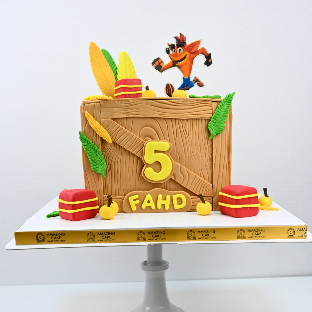 Crash Bandicoot Cake