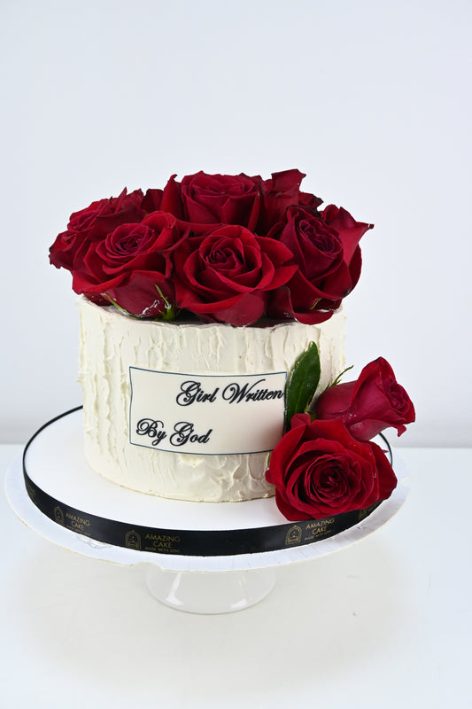 Red Rosess cake
