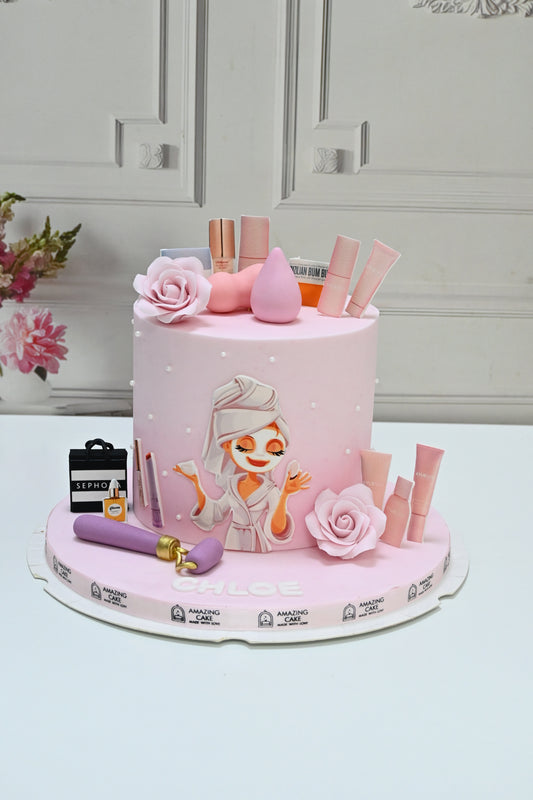 Makeup Theme Cake