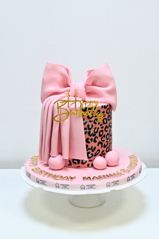Pretty in Pink Glam Cake