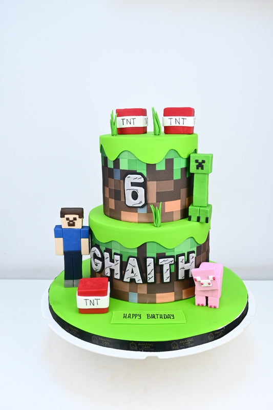 Minecraft 2 cake