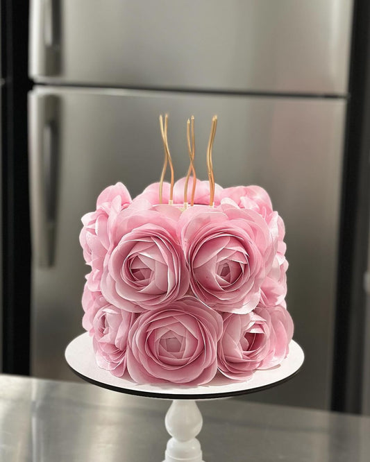Pinkish Flower Cake