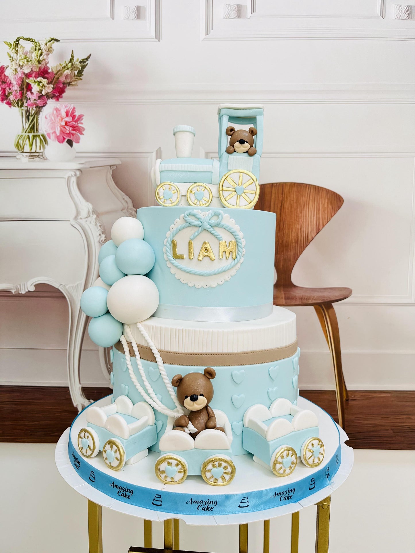 one year bear birthday cake 6