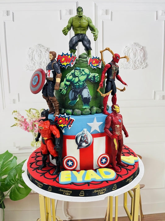 Super hero cake 6