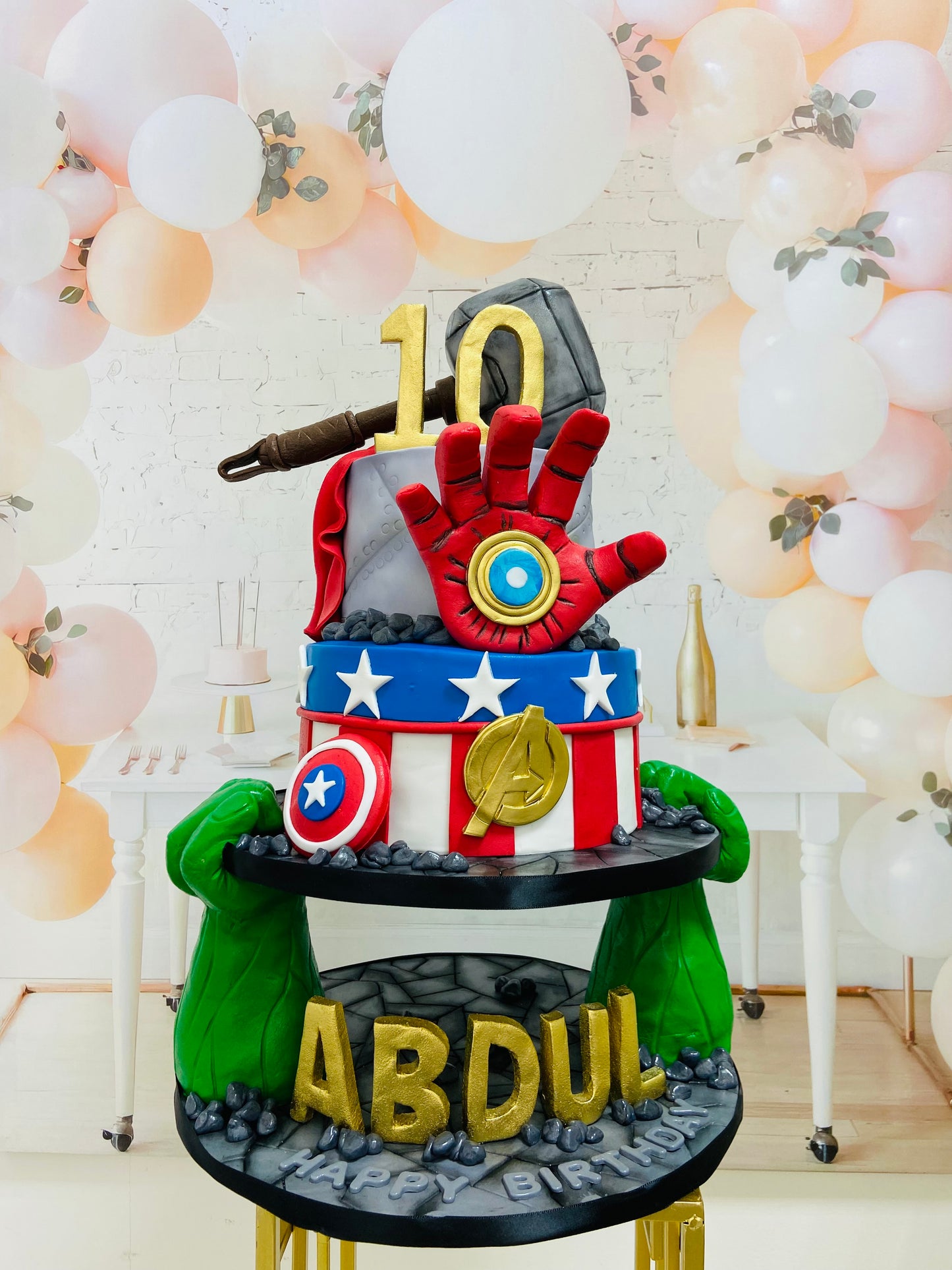 Super hero’s theme cake 9