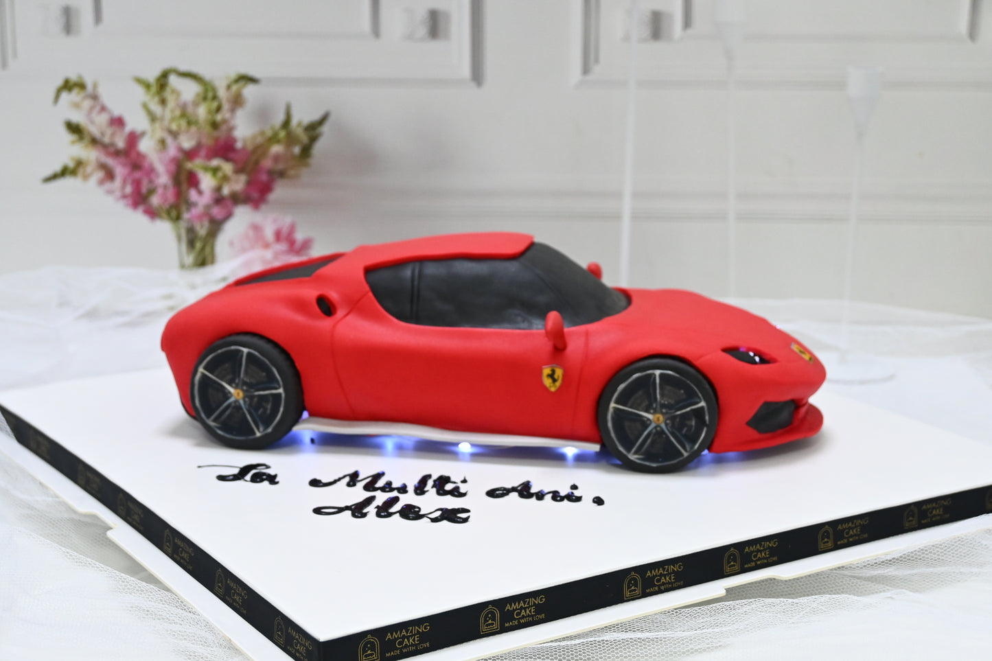 Ferrari car cake