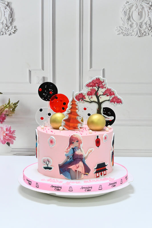 Japan theme cake