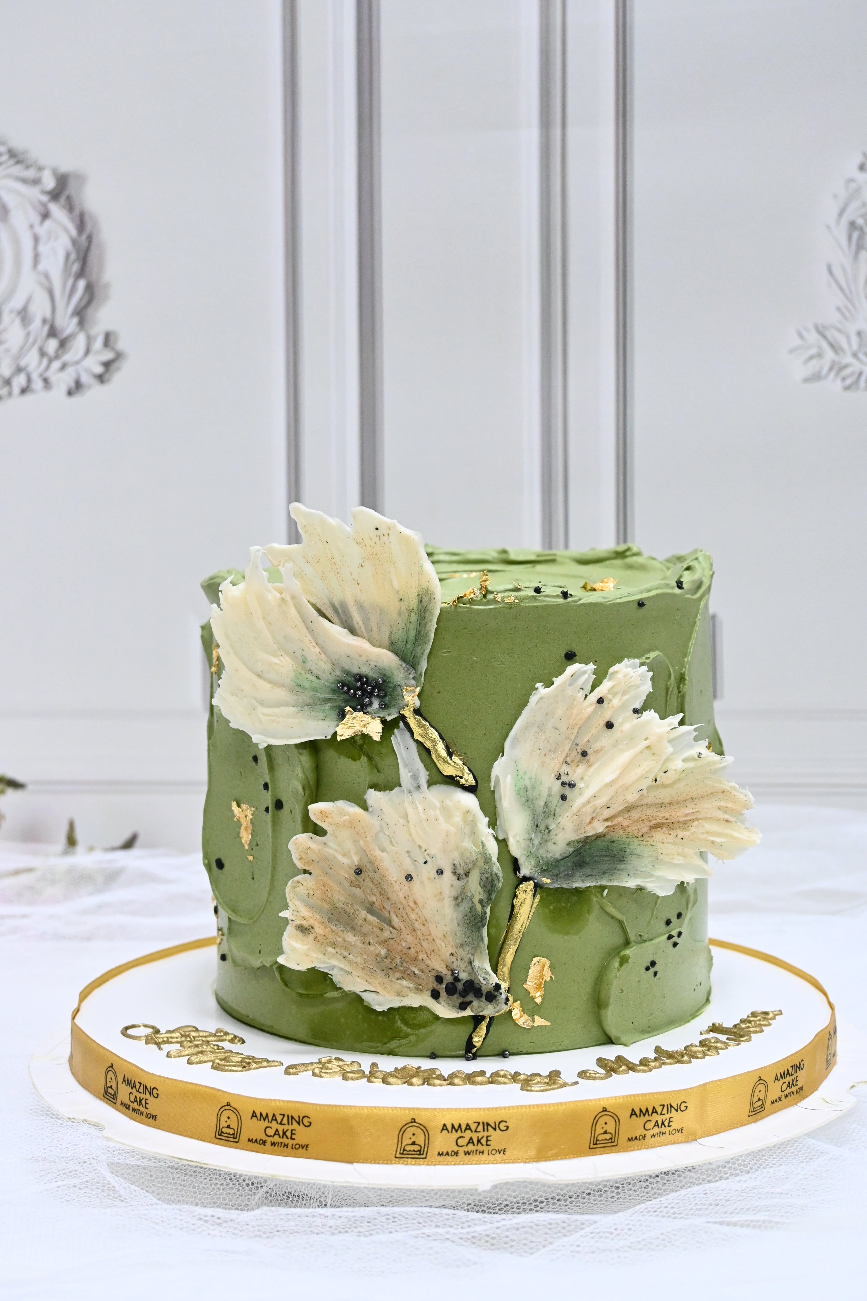 Butter cream floral cake