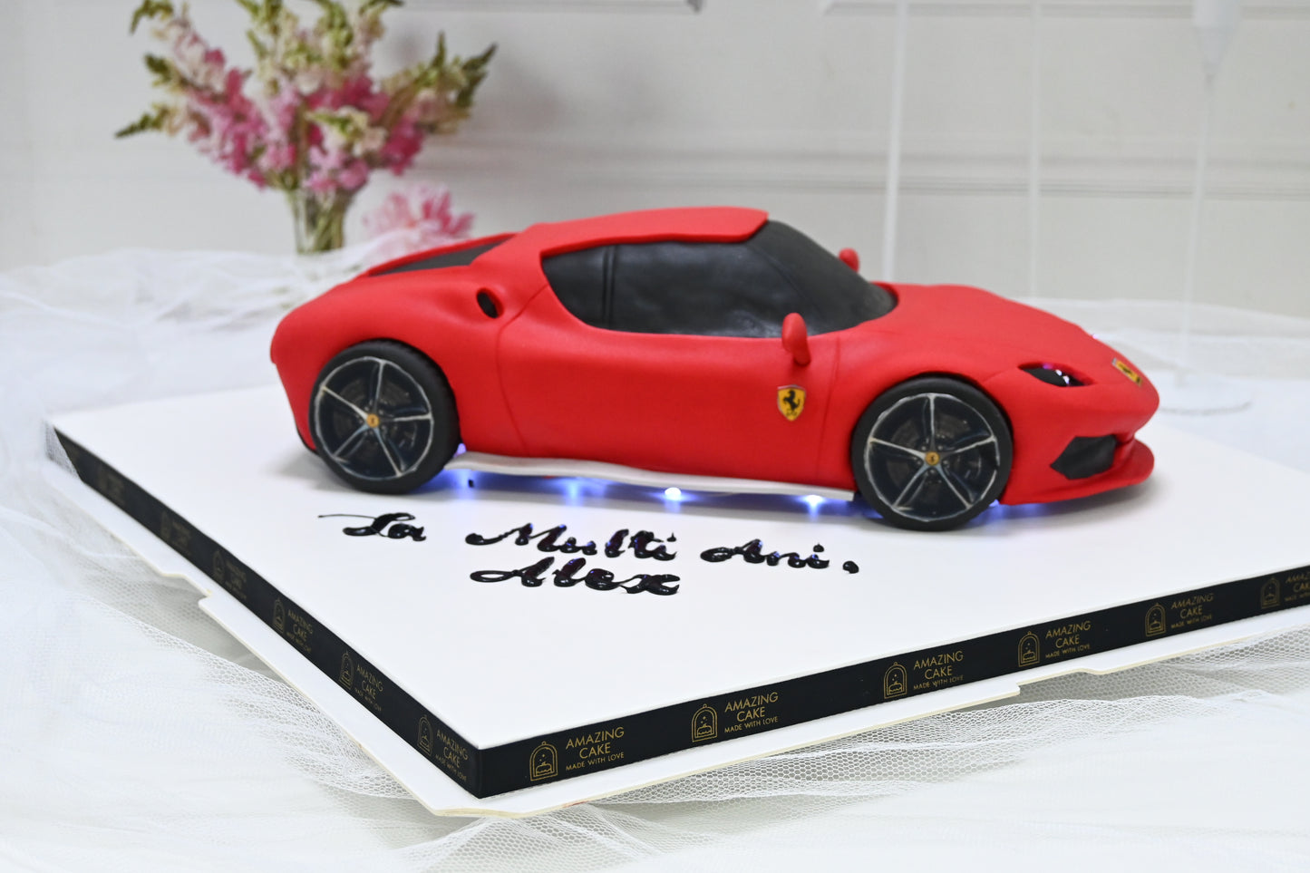 Ferrari car cake