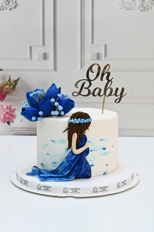 Mom to be cake 1