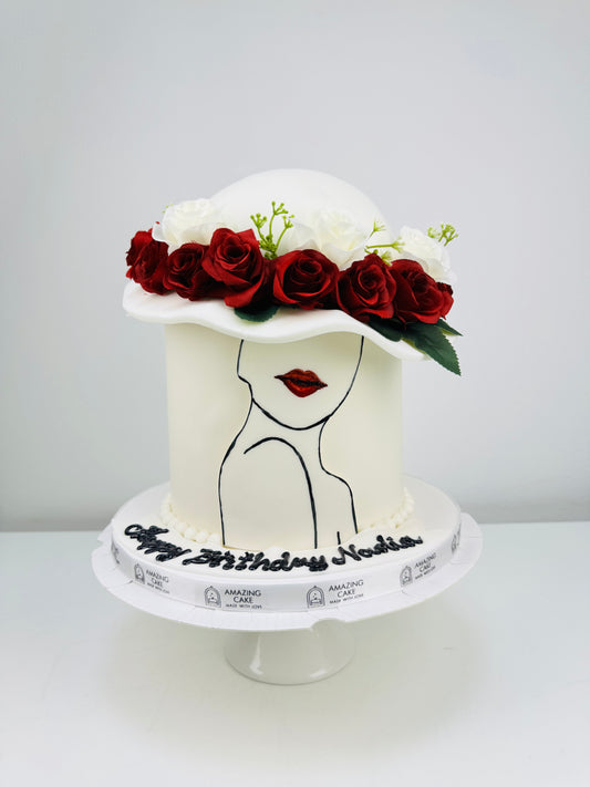 Girl hat cake