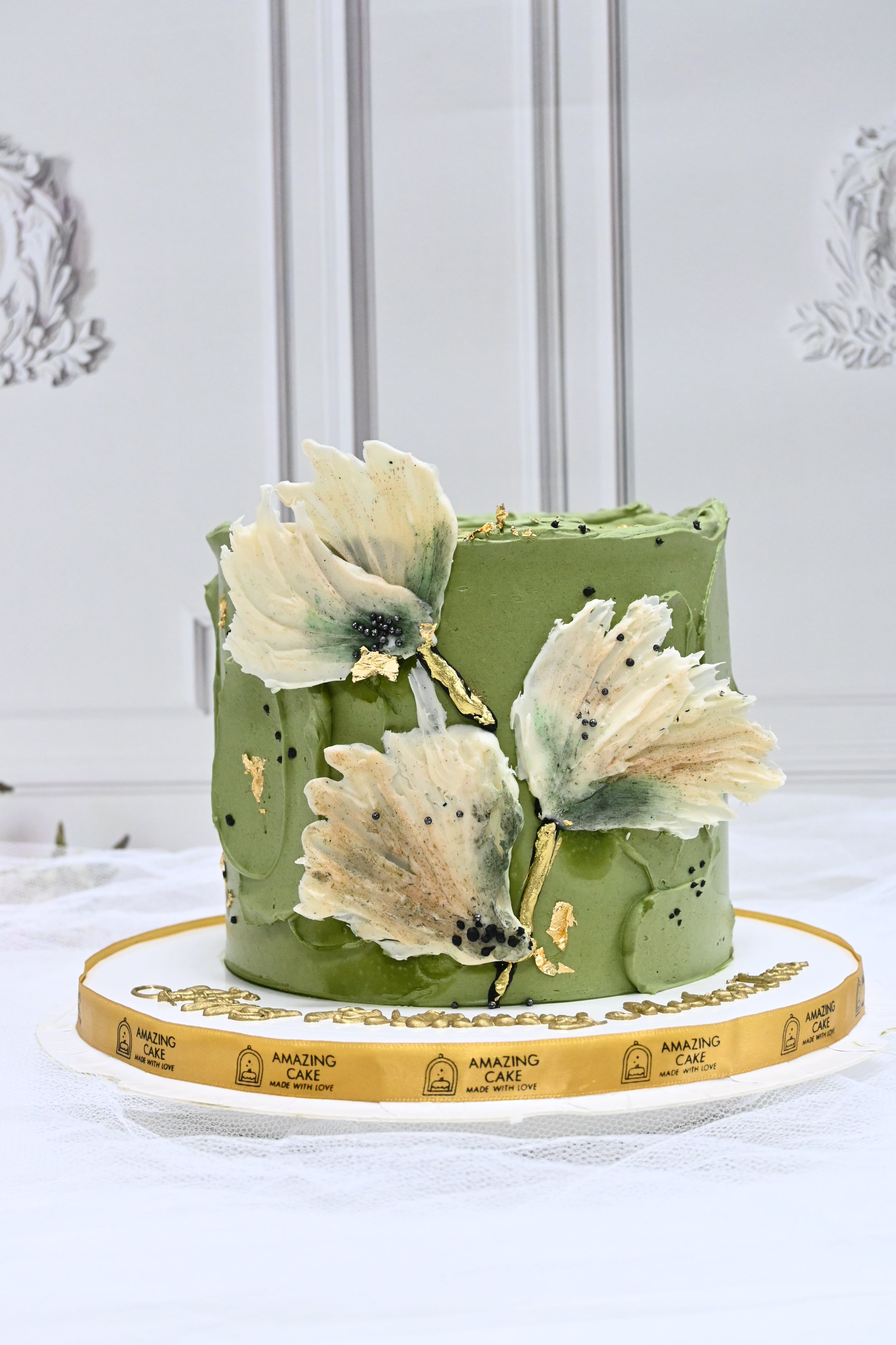 Butter cream floral cake