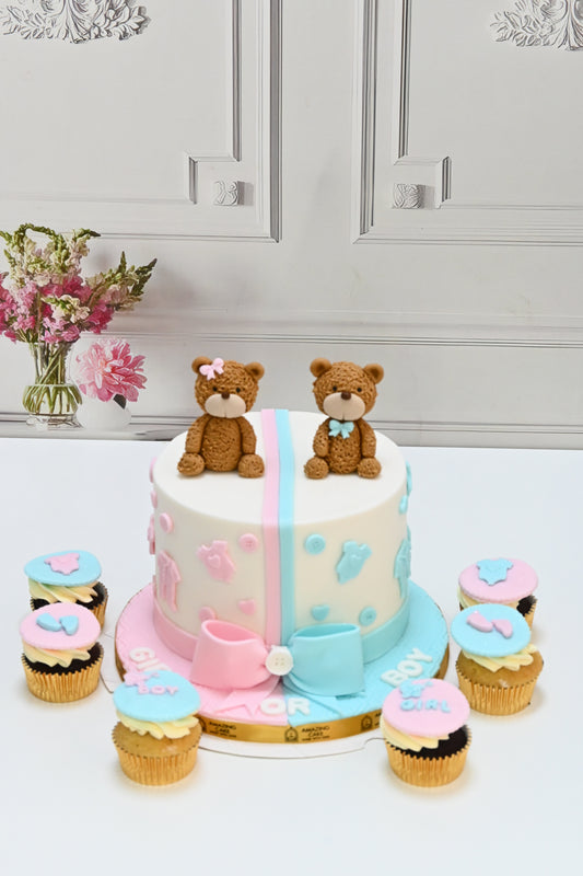 Gender Reveal Cake AC