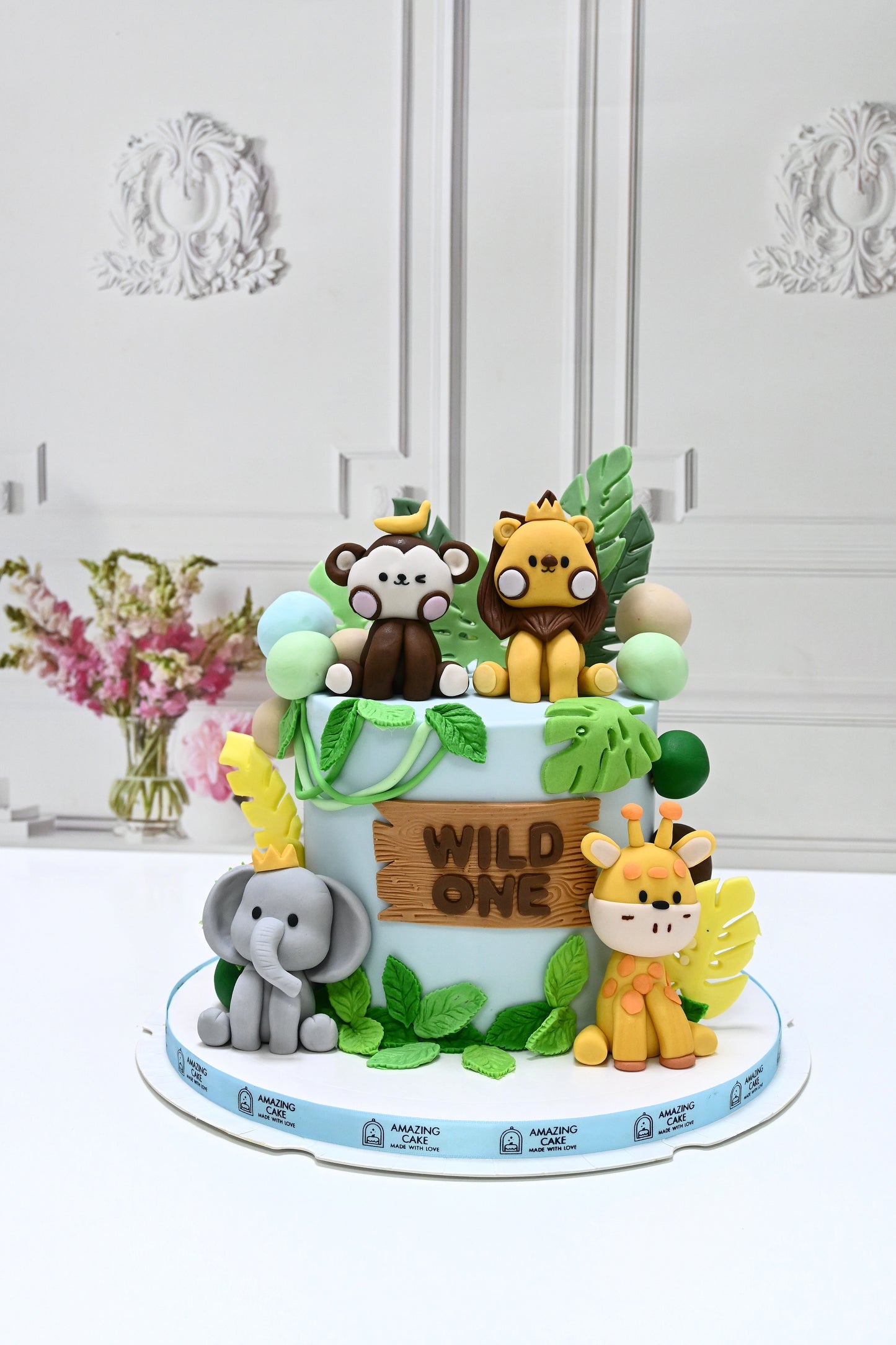 Animal theme cake