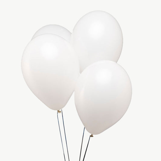 White color Helium baloon