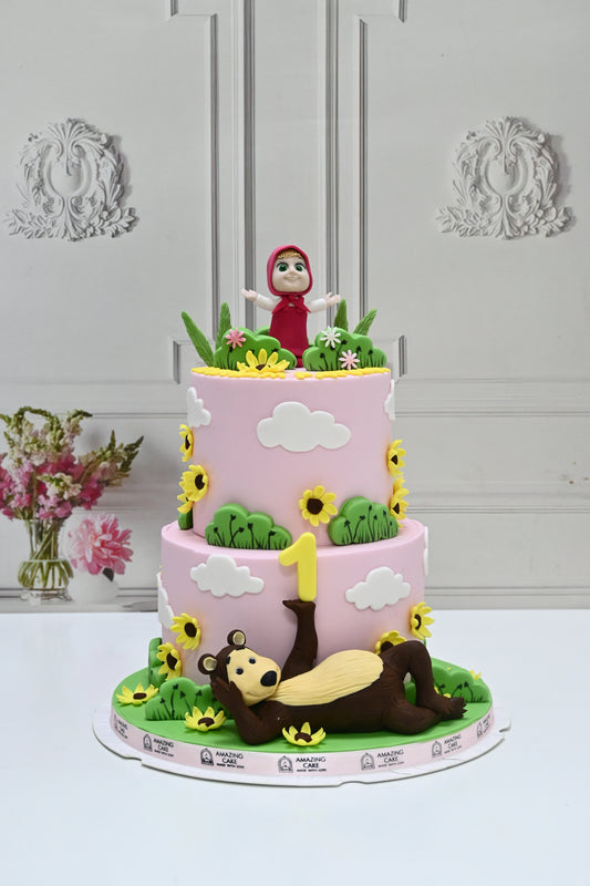 Masha and the Bear Cake