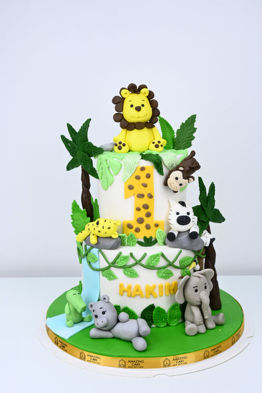 Safari theme cake 4