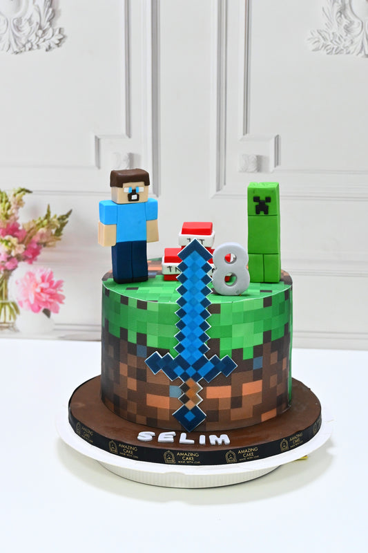 Minecraft cake 3