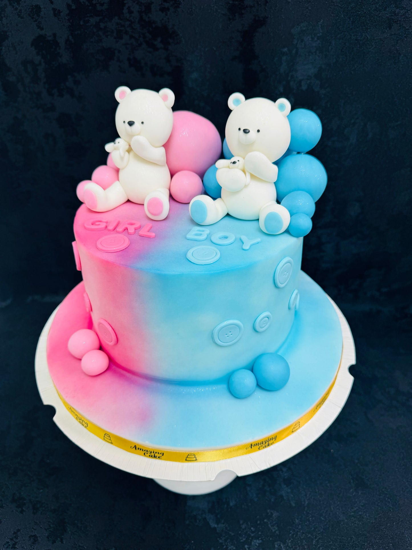 Gender Reveal Cake 12