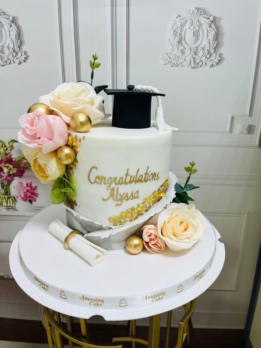 Her Graduation Cake