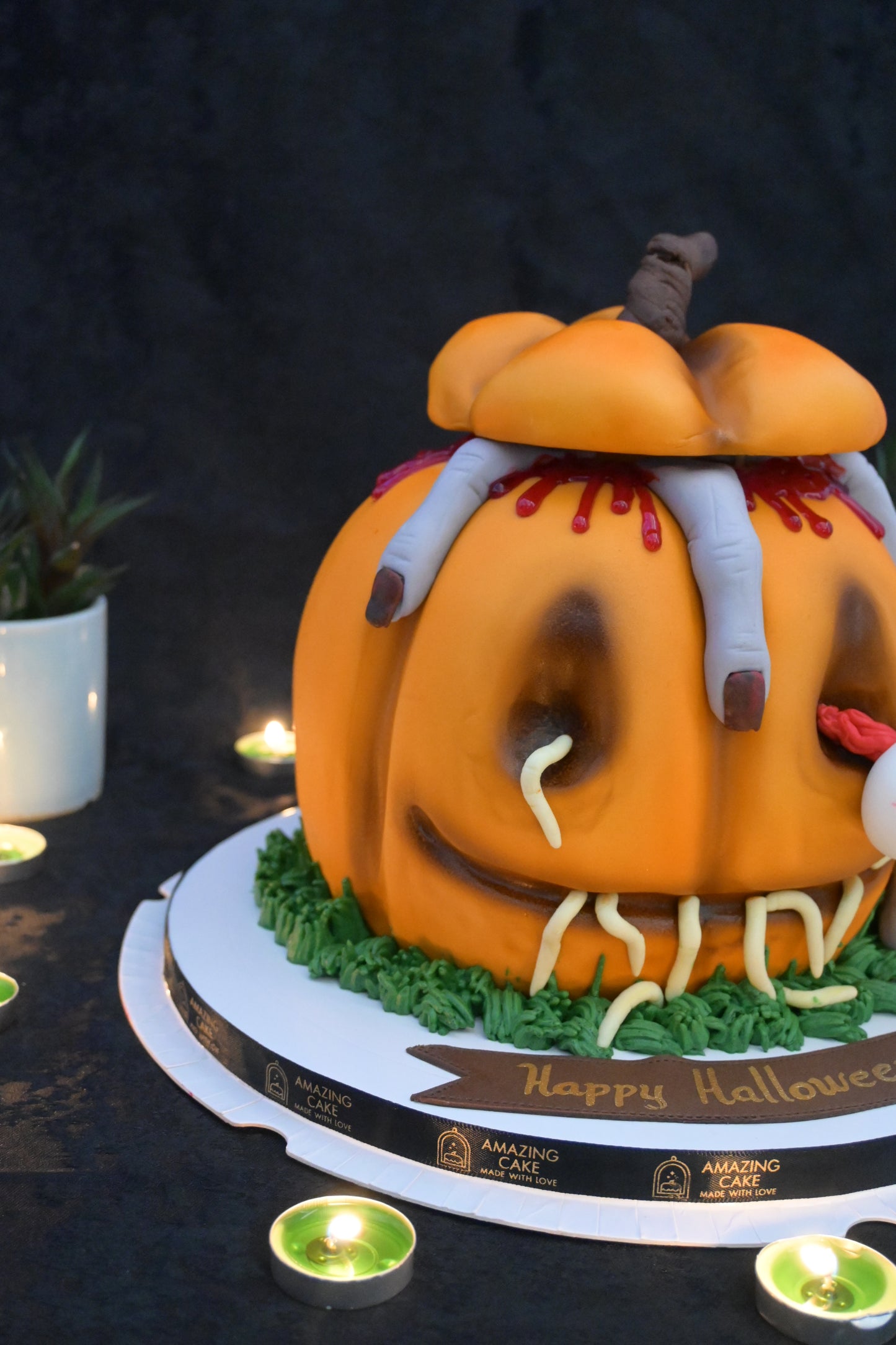 Haloowing pumpkin cake