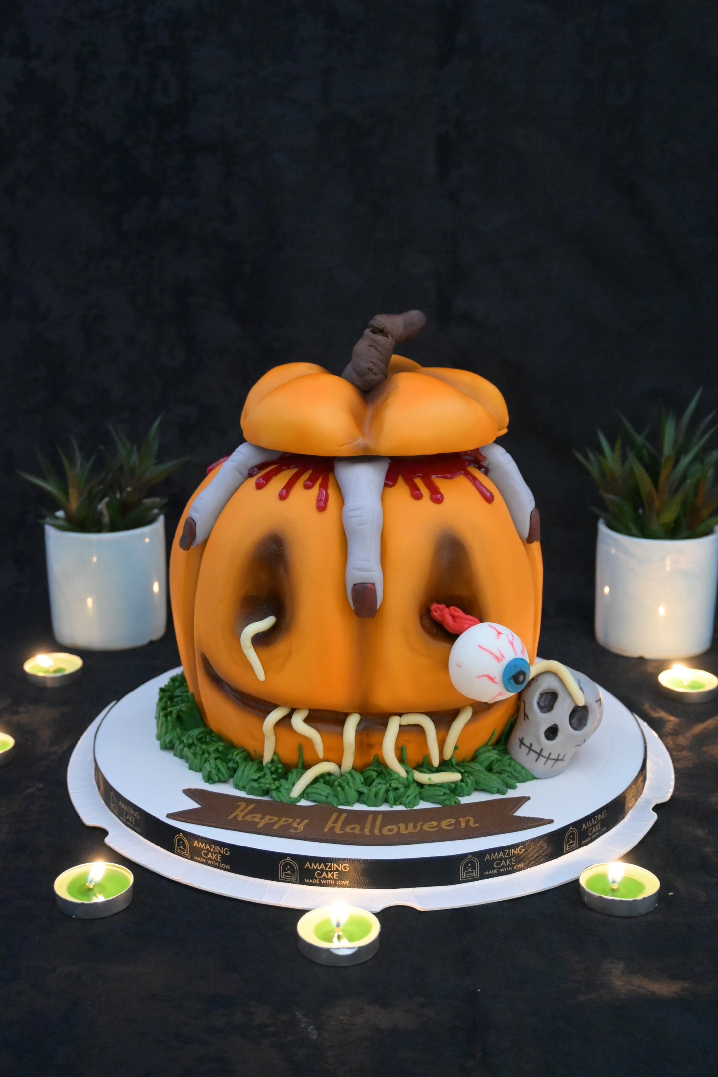 Haloowing pumpkin cake