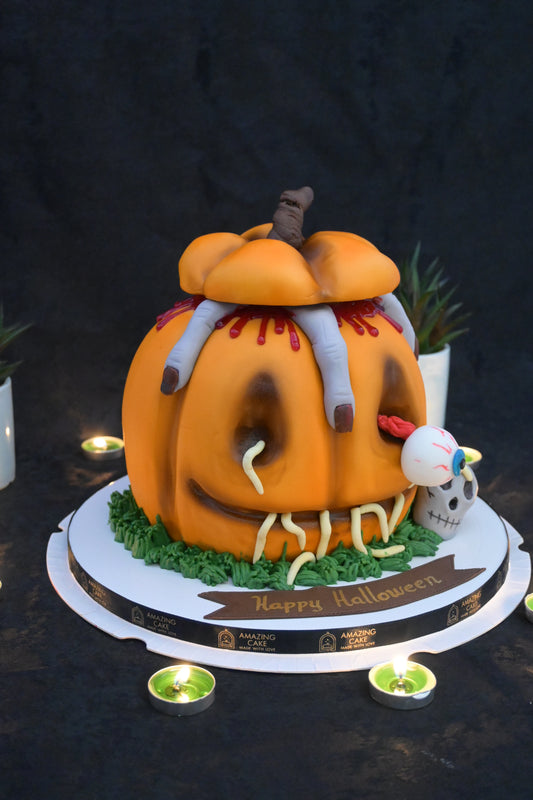 Haloowing pumpkin cake