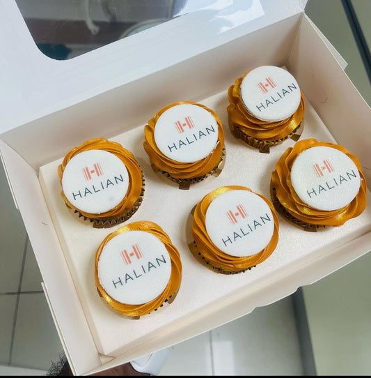 Corporate Logo Cup Cakes