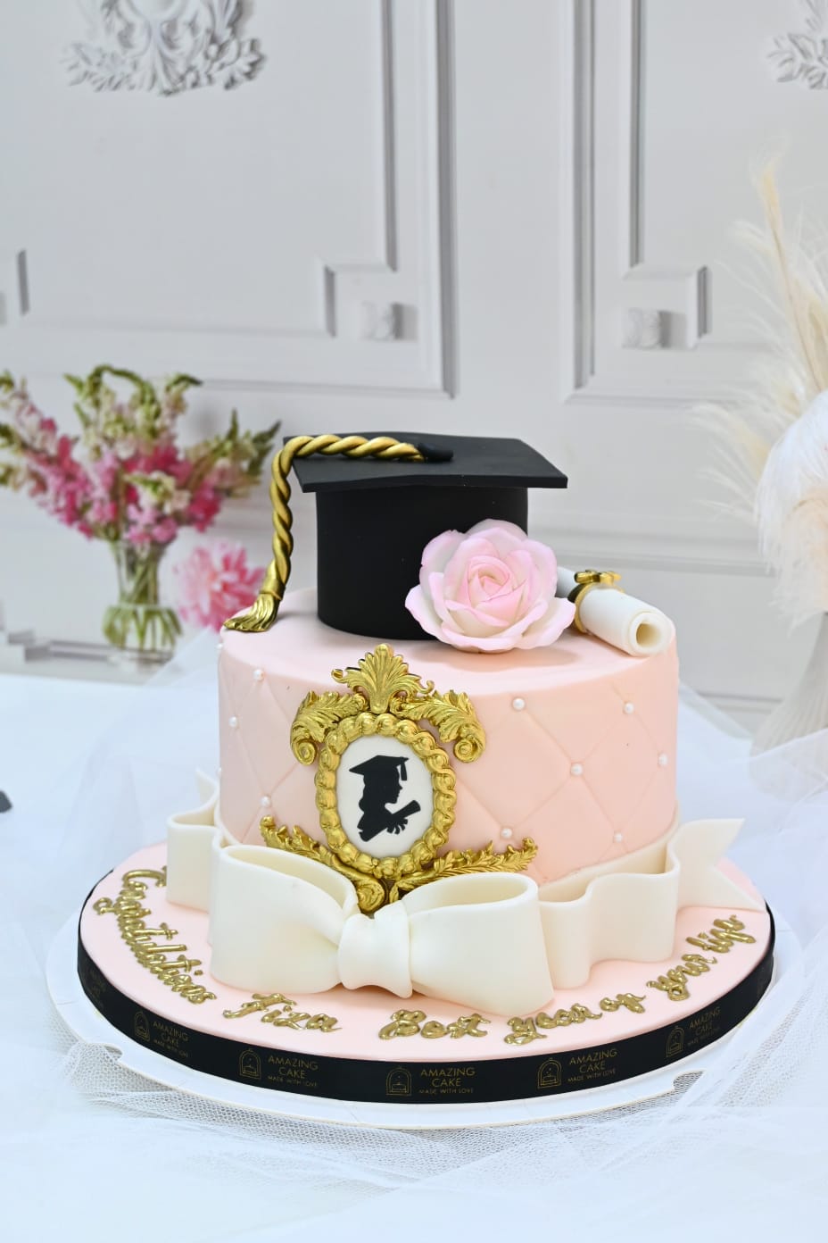 Pink Graduation Cake by Amazing Cake | Perfect Cake for a Stylish ...