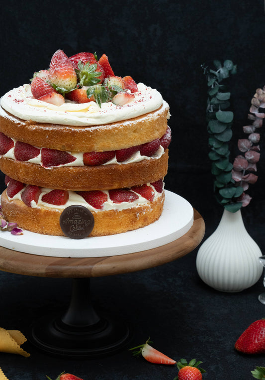 Strawberry Naked Cake