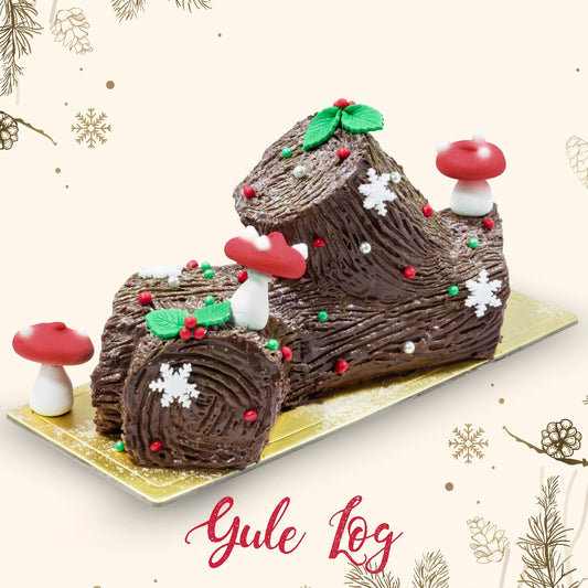 Yule log cake